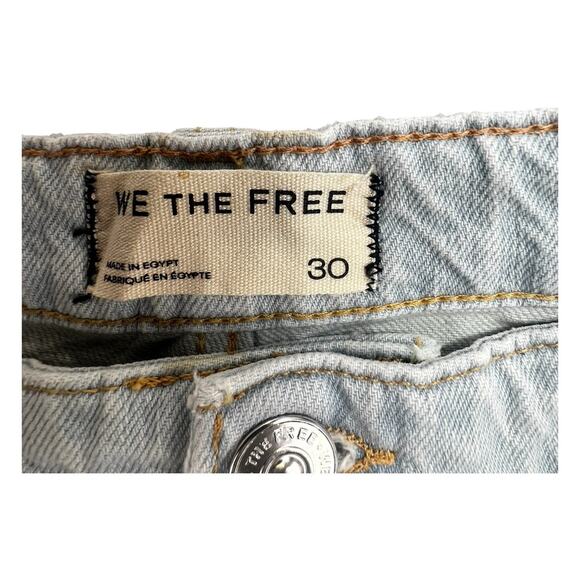 We The Free Palmer Cuffed Wide Leg In Daydream Blue New Size 30 - Picture 10 of 16